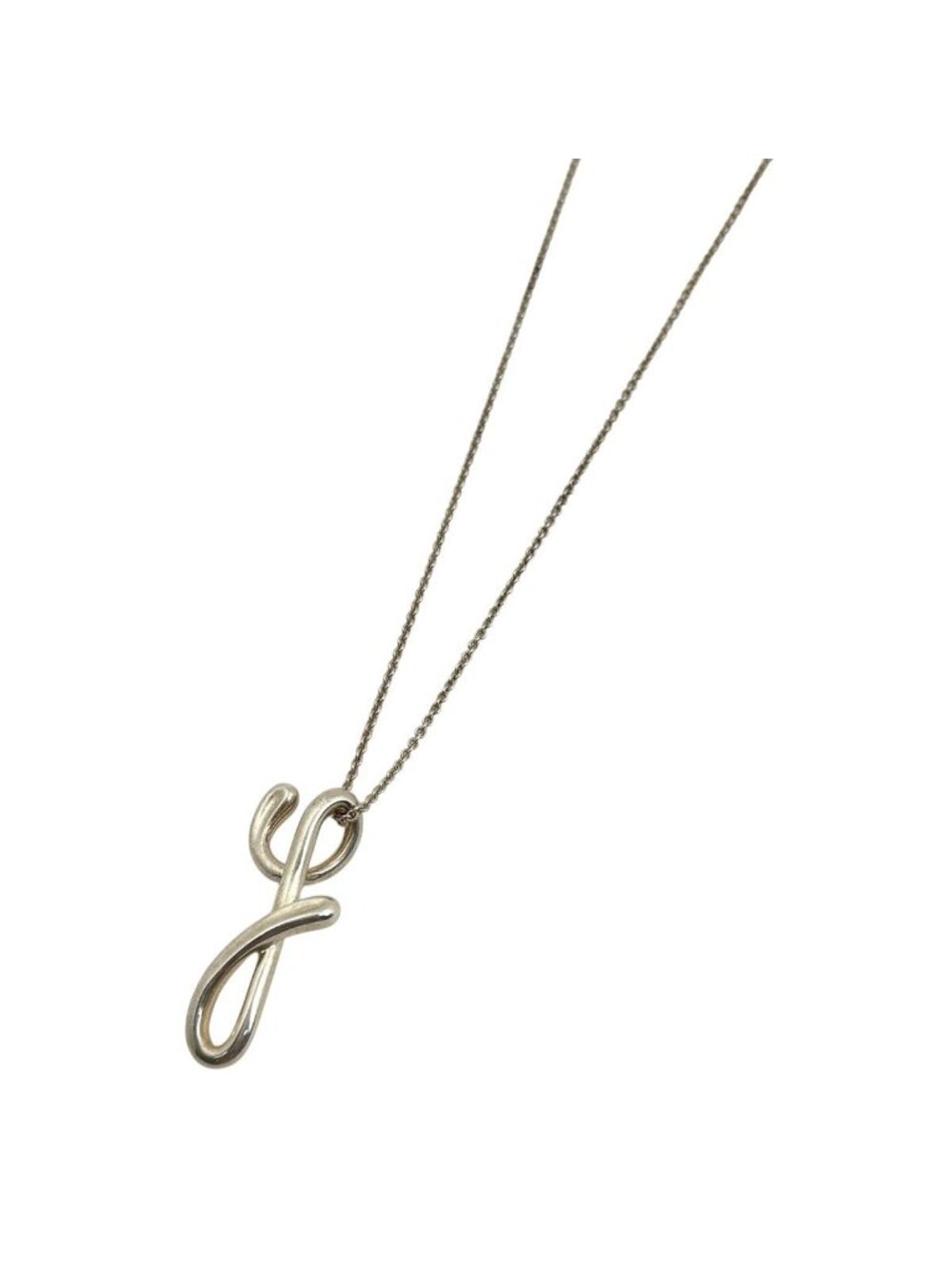 Tiffany & Co Necklace Letter Alphabet Initial 925 Sterling Silver